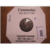 Image 1 : SILVER 177-192 A.D. COMMODUS ANCIENT COIN (FINE)