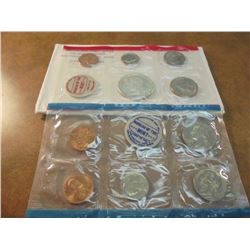 1969 US MINT SET (UNC) P/D/S (WITH ENVELOPE) 40% SILVER JOHN F. KENNEDY HALF DOLLAR, THIS IS AN OFFI