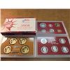 Image 2 : 2008 US SILVER PROOF SET (WITH BOX) 14 PIECES INCLUDES PRESIDENTIAL DOLLARS