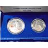 Image 1 : 1986-S STATUE OF LIBERTY 2 COIN PROOF SET ORIGINAL US MINT PACKAGING