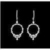 Image 1 : 2.40ctw Diamond Earrings - 18KT White Gold