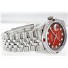 Image 2 : Rolex Stainless Steel Diamond and Ruby DateJust Men's Watch