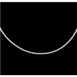 5.24ctw Diamond Necklace - 18KT White Gold