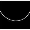 Image 1 : 5.24ctw Diamond Necklace - 18KT White Gold
