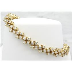 3.36ctw Diamond Bracelet - 14KT Yellow Gold