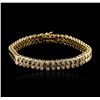 Image 1 : 14KT Yellow Gold 1.04ctw Diamond Bracelet