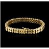 Image 2 : 14KT Yellow Gold 1.04ctw Diamond Bracelet