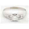 Image 1 : 1.15ctw Diamond Ring - 14KT White Gold