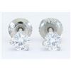 Image 1 : 0.50ctw Diamond Earrings - Platinum