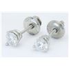 Image 2 : 0.50ctw Diamond Earrings - Platinum