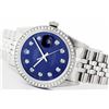 Image 1 : Rolex Stainless Steel 1.00ctw Diamond DateJust Men's Watch