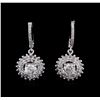 Image 1 : 14KT White Gold 2.06ctw Diamond Earrings