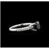 Image 1 : 1.97ctw Black Diamond Ring - 18KT White Gold