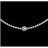 Image 2 : 3.42ctw Diamond Necklace - 18KT White Gold