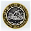 Image 1 : Limited Edition $10 Las Vegas .999 Silver Gaming Token