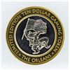Image 2 : Limited Edition $10 Las Vegas .999 Silver Gaming Token