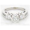 Image 1 : 1.34ctw Diamond Ring - 14KT White Gold