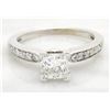 Image 1 : 0.88ctw Diamond Ring - 14KT White Gold