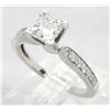 Image 4 : 0.88ctw Diamond Ring - 14KT White Gold