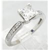 Image 5 : 0.88ctw Diamond Ring - 14KT White Gold