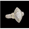 Image 1 : 1.71ctw Diamond Ring - 14KT Two-Tone Gold