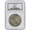 Image 1 : 1925 NGC MS63 Peace Silver Dollar