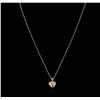 Image 2 : 14KT Rose Gold Heart Shape Locket Pendant With Chain