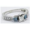 Image 9 : 0.94ctw Diamond Ring - 14KT White Gold