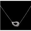 Image 2 : 1.23ctw Diamond Necklace - 14KT White Gold