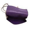 Image 5 : Prada BR5077 Women's Brown and Purple Calf Leather Flag Shoulder Bag