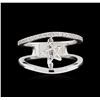 Image 2 : 0.15ctw Diamond Ring - 14KT White Gold