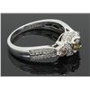 Image 9 : 0.66ctw Brown Diamond Ring - 14KT White Gold