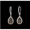 Image 2 : 10KT White Gold 0.50ctw Diamond Earrings
