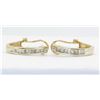 Image 2 : 0.50ctw Diamond Earrings - 14KT Yellow Gold