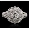 Image 2 : 18KT White Gold 2.41ctw Diamond Ring