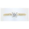 Image 1 : 0.40ct Diamond Solitaire Ring - 14KT Yellow Gold