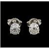 Image 1 : 1.44ctw Diamond Stud Earrings - 14KT White Gold
