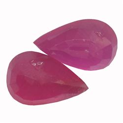 9.81ctw Pear Mixed Ruby Parcel