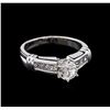 Image 1 : 1.40ctw Diamond Ring - 14KT White Gold