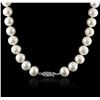 Image 1 : 14KT White Gold Pearl Necklace