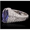Image 2 : 18KT White Gold 2.74ct Tanzanite and Diamond Ring