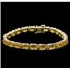 Image 1 : 19.16ctw Yellow Sapphire  Bracelet - 14KT Yellow Gold