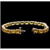 Image 3 : 19.16ctw Yellow Sapphire  Bracelet - 14KT Yellow Gold
