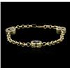 Image 1 : 14KT Yellow Gold 0.30ctw Diamond Evil Eye Bracelet