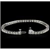 Image 3 : 14KT White Gold 5.13ctw Diamond Tennis Bracelet