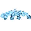 Image 1 : 86.91cts Trillion Cut Natural Blue Topaz Parcel