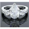 Image 2 : GIA Cert 3.21ctw Diamond Ring - Platinum