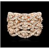 Image 2 : 14KT Rose Gold 1.40ctw Diamond Ring