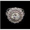 Image 1 : GIA Cert 5.50ctw Diamond Ring - 14KT White Gold
