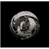 Image 2 : 2.34ctw Black Diamond Ring - 14KT White Gold